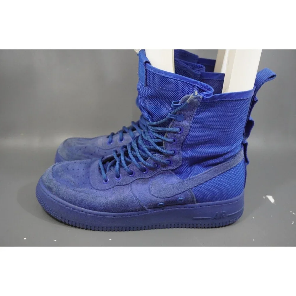 Nike SF AF1 Royal Blue Mens 9.5 Special Field Air Force 1 Boot Shoes 864024-401
